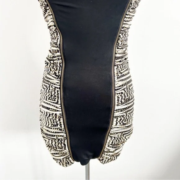 Y2K Vintage Bebe Addiction Gold Strapless Clubbing Micro Mini Dress Size XS - Picture 6 of 10